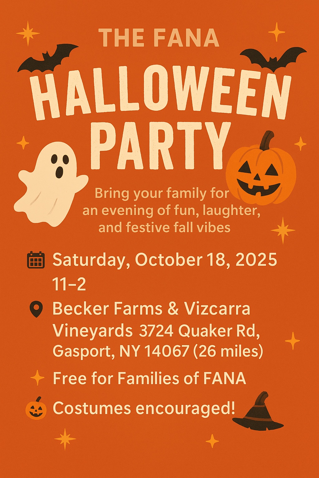 Halloween Party details
